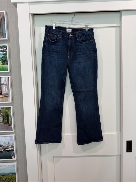 Hudson Jeans Denim - Hudson Jeans Dark Blue Wide Leg Jeans